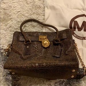 Michael kora Hamilton tote distressed mocha
